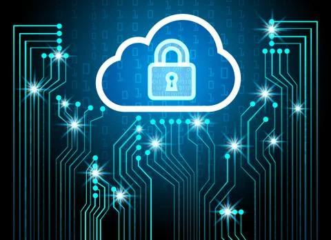 Cyber Security Data Protection Business Technology Privacy concept, key lock  Illustrazione stock