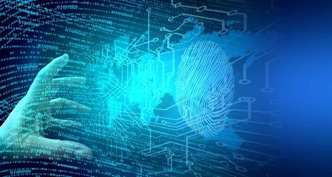 Cyber security data protection business technology privacy concept Stock-Illustration
