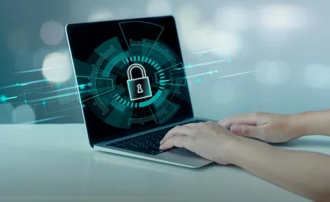 Cyber security, Data protection, Cyber crime. Stock Photos