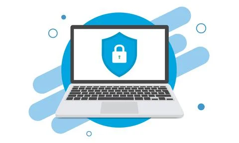 Cyber security. Data protection, cybersecurity concept. Modern flat design Stock Illustration