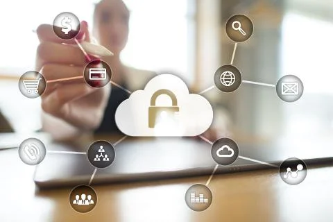 Cyber security, Data protection, information safety and encryption. internet Stock Photos
