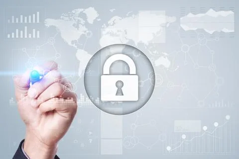 Cyber security, Data protection, information safety and encryption. internet Stock Photos