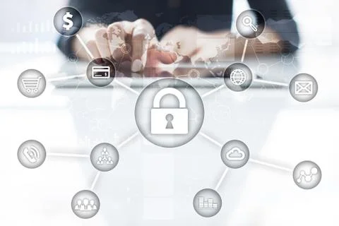 Cyber security, Data protection, information safety and encryption. internet Stock-Fotos