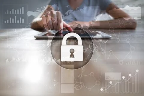 Cyber security, Data protection, information safety and encryption. internet Stock Photos