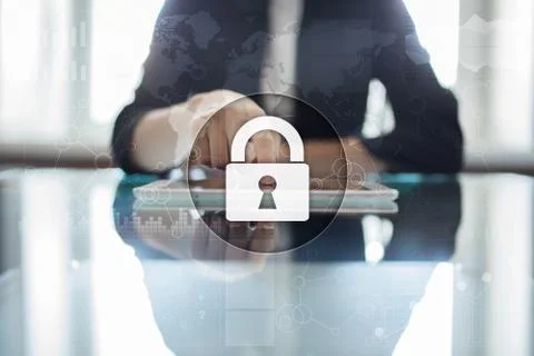 Cyber security, Data protection, information safety and encryption. internet 스톡 사진