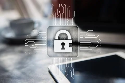Cyber security, Data protection, information safety and encryption. internet Stock-Fotos