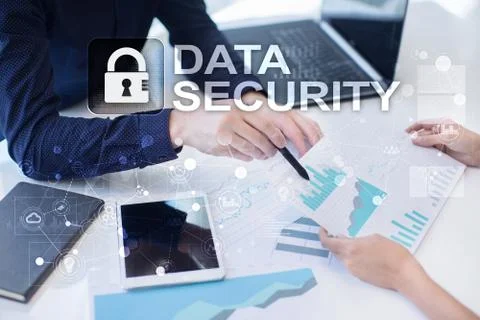 Cyber security, Data protection, information safety and encryption. internet 库存照片