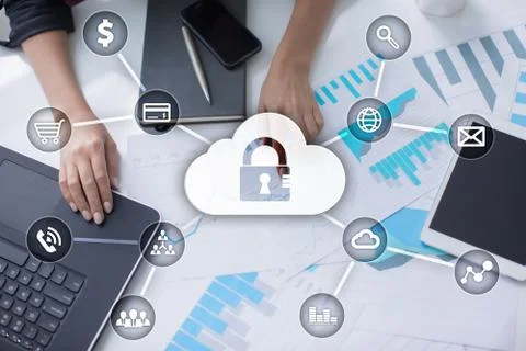 Cyber security, Data protection, information safety and encryption. internet Stock Photos