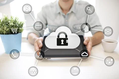 Cyber security, Data protection, information safety and encryption. internet Stock-Fotos