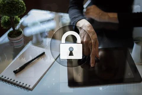 Cyber security, Data protection, information safety and encryption. internet Stock Photos