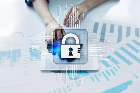Cyber security, Data protection, information safety and encryption. internet 스톡 사진