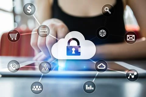 Cyber security, Data protection, information safety and encryption. internet Stock Photos
