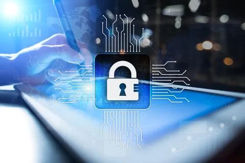 Cyber security, Data protection, information safety and encryption. internet Stock-Fotos