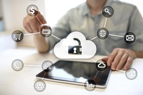 Cyber security, Data protection, information safety and encryption. internet Stock Photos