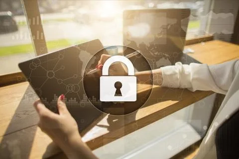 Cyber security, Data protection, information safety and encryption. internet Stock-Fotos