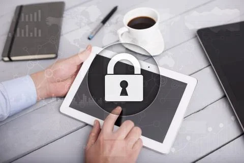 Cyber security, Data protection, information safety and encryption. internet Stock Photos