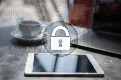Cyber security, Data protection, information safety and encryption. internet Stock-Fotos