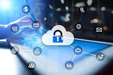 Cyber security, Data protection, information safety and encryption. internet 스톡 사진