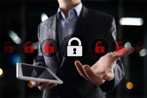 Cyber security, Data protection, information safety and encryption. internet Stock-Fotos