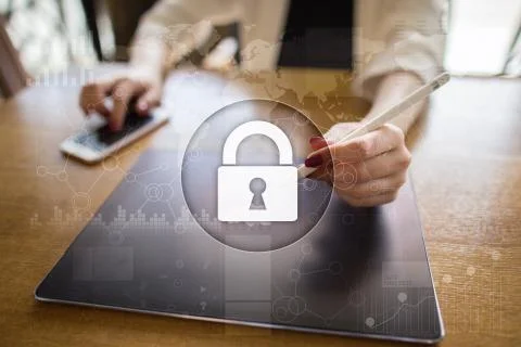 Cyber security, Data protection, information safety and encryption. internet Stock Photos