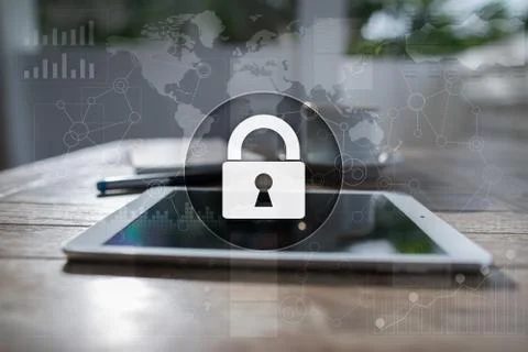 Cyber security, Data protection, information safety and encryption. internet Stock-Fotos