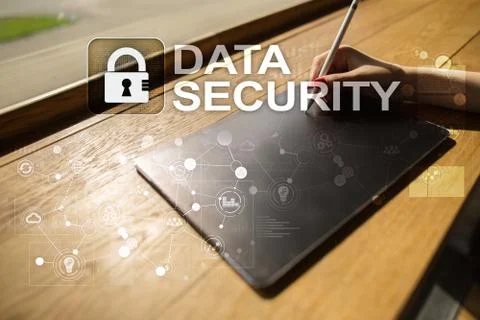 Cyber security, Data protection, information safety and encryption. internet 库存照片