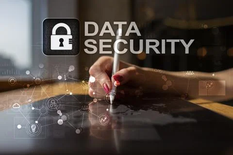 Cyber security, Data protection, information safety and encryption. internet Фото