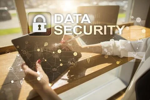 Cyber security, Data protection, information safety and encryption. internet 库存照片