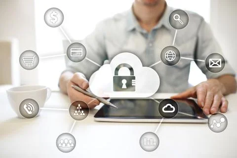 Cyber security, Data protection, information safety and encryption. Internet Stock Photos