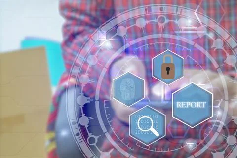 Cyber security, Data protection, information safety. Stock Photos