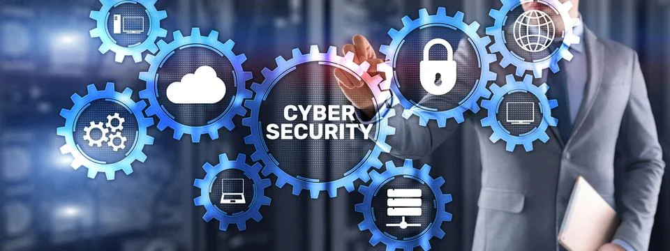 Cyber Security. Data Protection Network Privacy Concept Foto stock