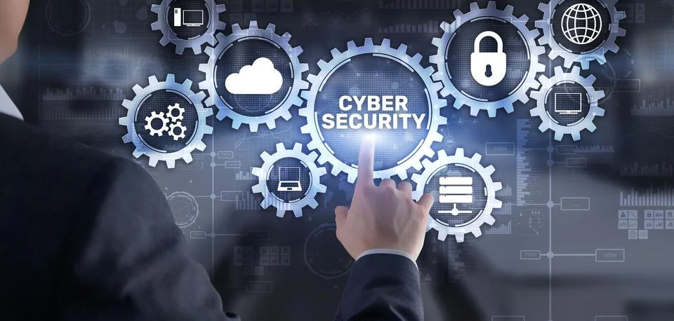 Cyber Security. Data Protection Network Privacy Concept Foto stock