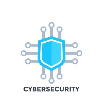 Cyber security, data protection vector logo イラスト素材