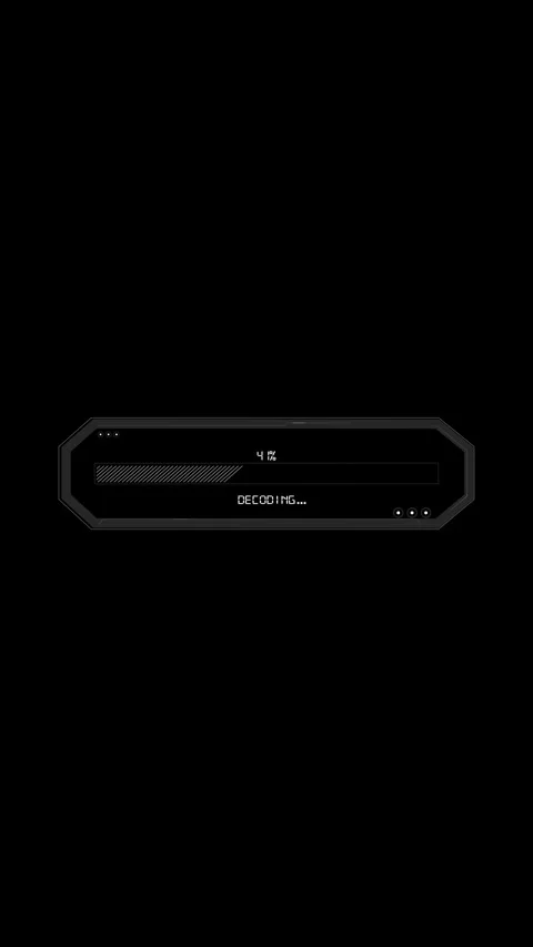 Cyber Security Decoding Progress Loading Interface Animation Video stock 341353539