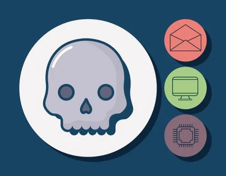 Cyber security design 스톡 일러스트