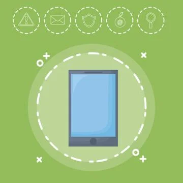 Cyber security design 스톡 일러스트