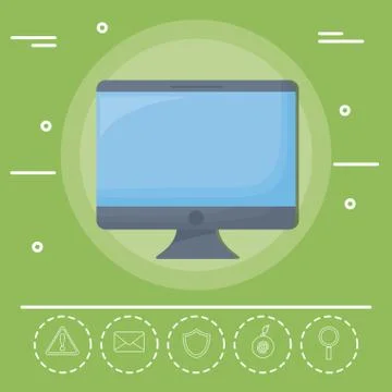 Cyber security design 스톡 일러스트