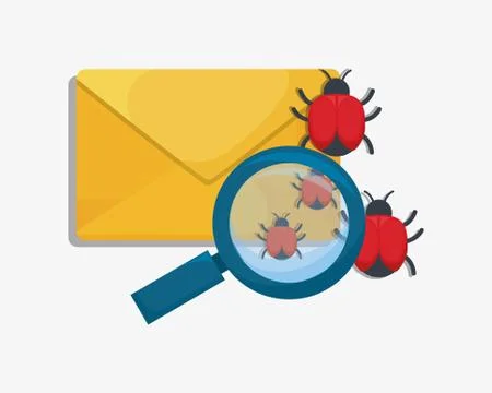 Cyber security design Stockillustratie