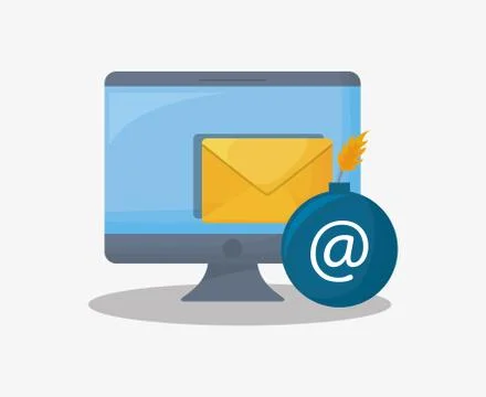 Cyber security design Stock Illustration