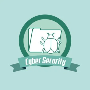 Cyber security design Stockillustratie