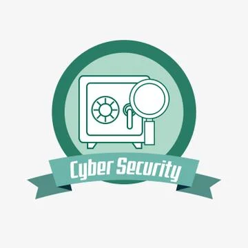 Cyber security design Stock Illustration