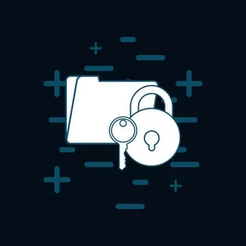 Cyber security design Stock Illustration