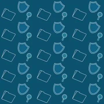 Cyber security design Stock Illustration