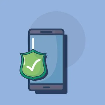 Cyber security design Stockillustratie