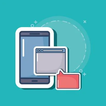 Cyber security design Stockillustratie