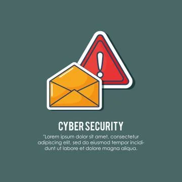 Cyber security design Stockillustratie