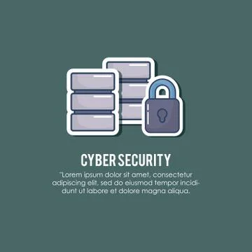 Cyber security design 스톡 일러스트