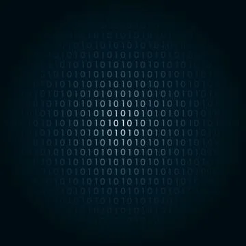 Cyber Security Digital Binary Data Technology Banner Backgrounds Post on Di.. Stock Illustration