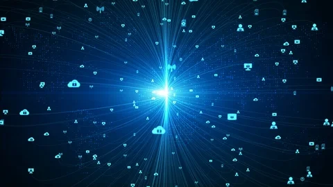 Cyber security digital data and conceptual futuristic look at information tec Stock Footage 108054921