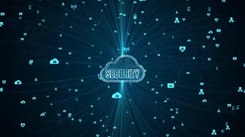 Cyber security digital data and conceptual futuristic look at information tec Stock Footage 108055109